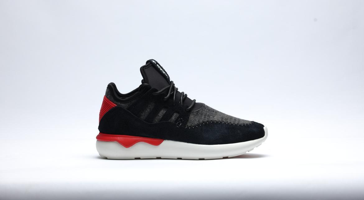 アディダス  TUBULAR MOC RUNNER スニーカー 靴 スウェード ファブリック メンズ ブラック系 / レッド系 B24693 【中古】 adidas Originals Tubular Moc Runner 